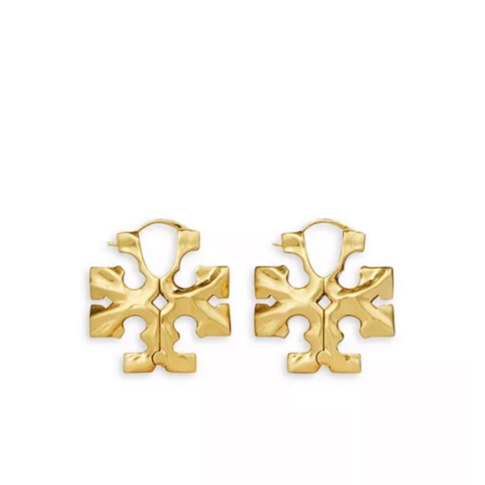 Tory Burch
Roxanne Logo Hidden Latch Drop Earrings in 18K Gold Plated